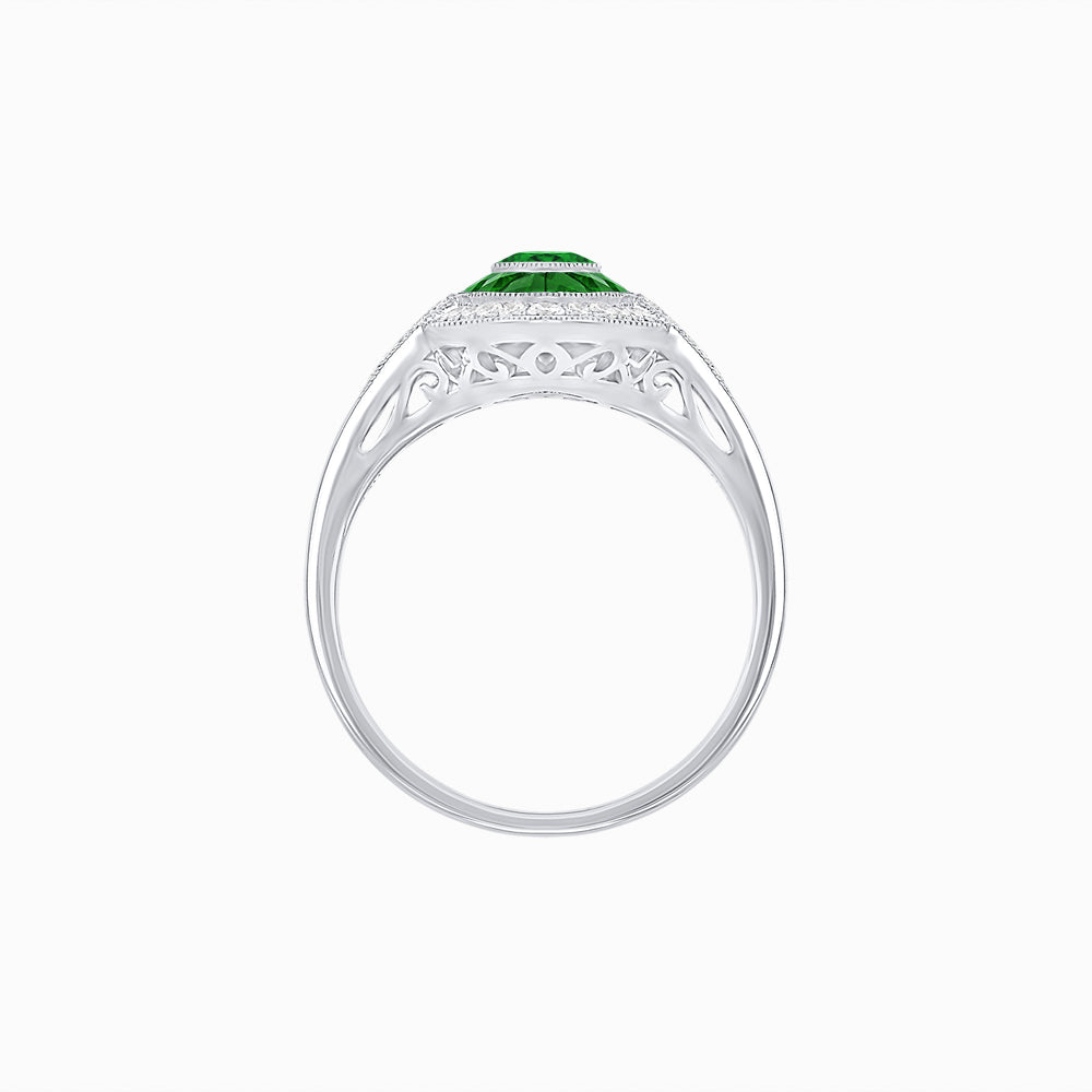 Marquise Shape Art Deco Style