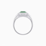 Load image into Gallery viewer, Art Deco Inspired Marquise Illusion-Set Double Halo Ring