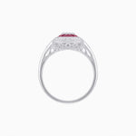 Load image into Gallery viewer, Art Deco Inspired Marquise Illusion-Set Double Halo Ring