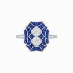 Load image into Gallery viewer, Art Deco Double Diamond Ring in Illusion Setting
