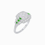 Load image into Gallery viewer, Art Deco Style Stepped Down Illusion Diamond Ring
