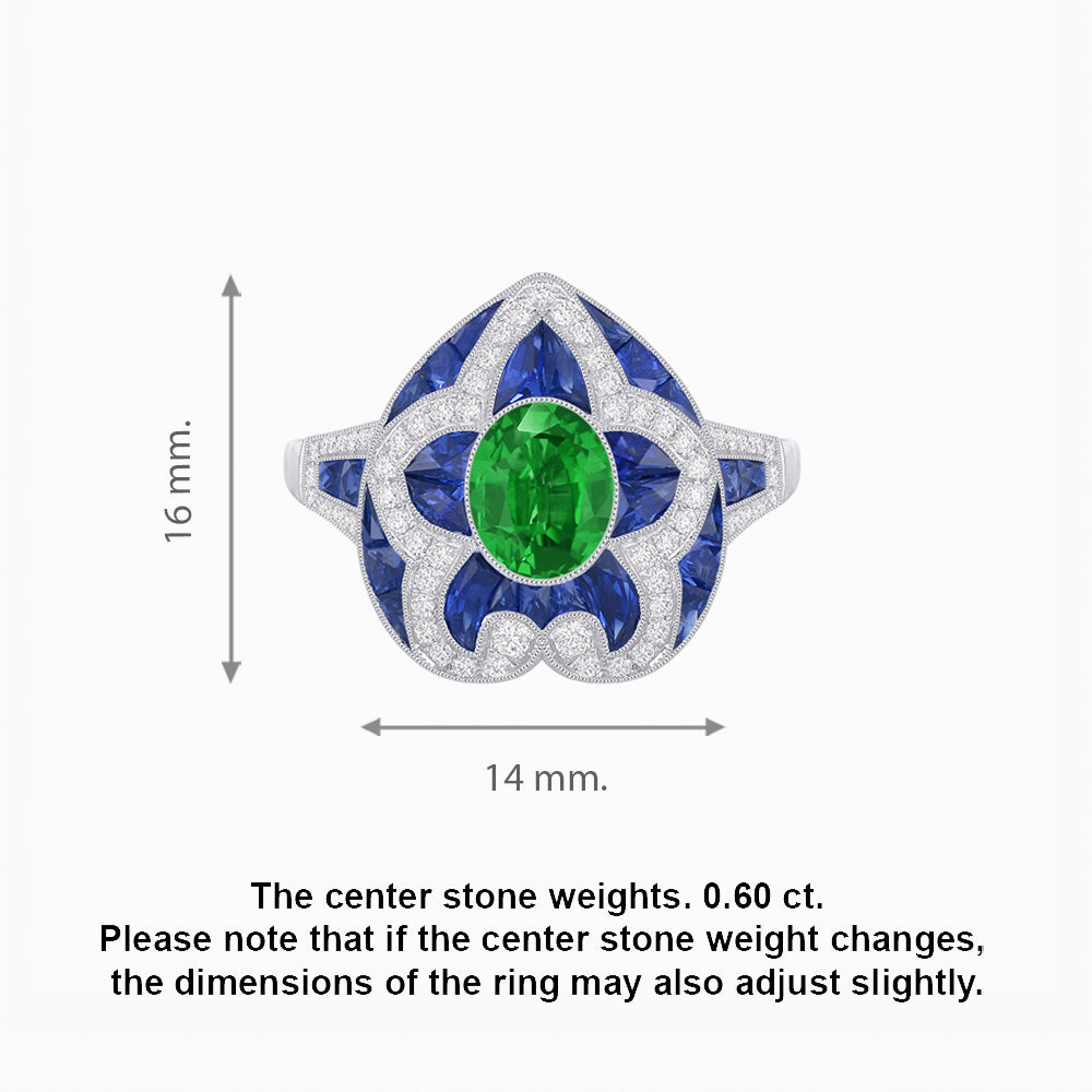 Art Deco Inspired pear shaped engagement ring with diamond