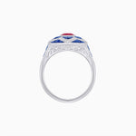 Load image into Gallery viewer, Art Deco Inspired pear shaped engagement ring with diamond