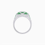 Load image into Gallery viewer, Art Deco Inspired pear shaped engagement ring with diamond
