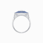 Load image into Gallery viewer, Art Deco Style Double Halo Illusion Ring
