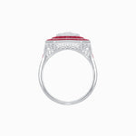 Load image into Gallery viewer, Art Deco Style Double Halo Illusion Ring
