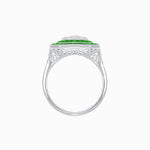 Load image into Gallery viewer, Art Deco Style Double Halo Illusion Ring
