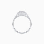 Load image into Gallery viewer, Art Deco Inspired Bezel-Set Emerald Cut Octagonal Halo Ring