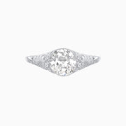Antique Inspired Round Center Mounting Ring with Scrollwork