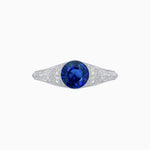 Load image into Gallery viewer, Edwardian Inspired Round Center Filigree Mounting Ring