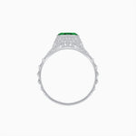 Load image into Gallery viewer, Edwardian Inspired Round Center Filigree Mounting Ring