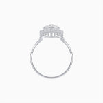 Load image into Gallery viewer, Antique Inspired Elongated Illusion Diamond Cocktail Ring