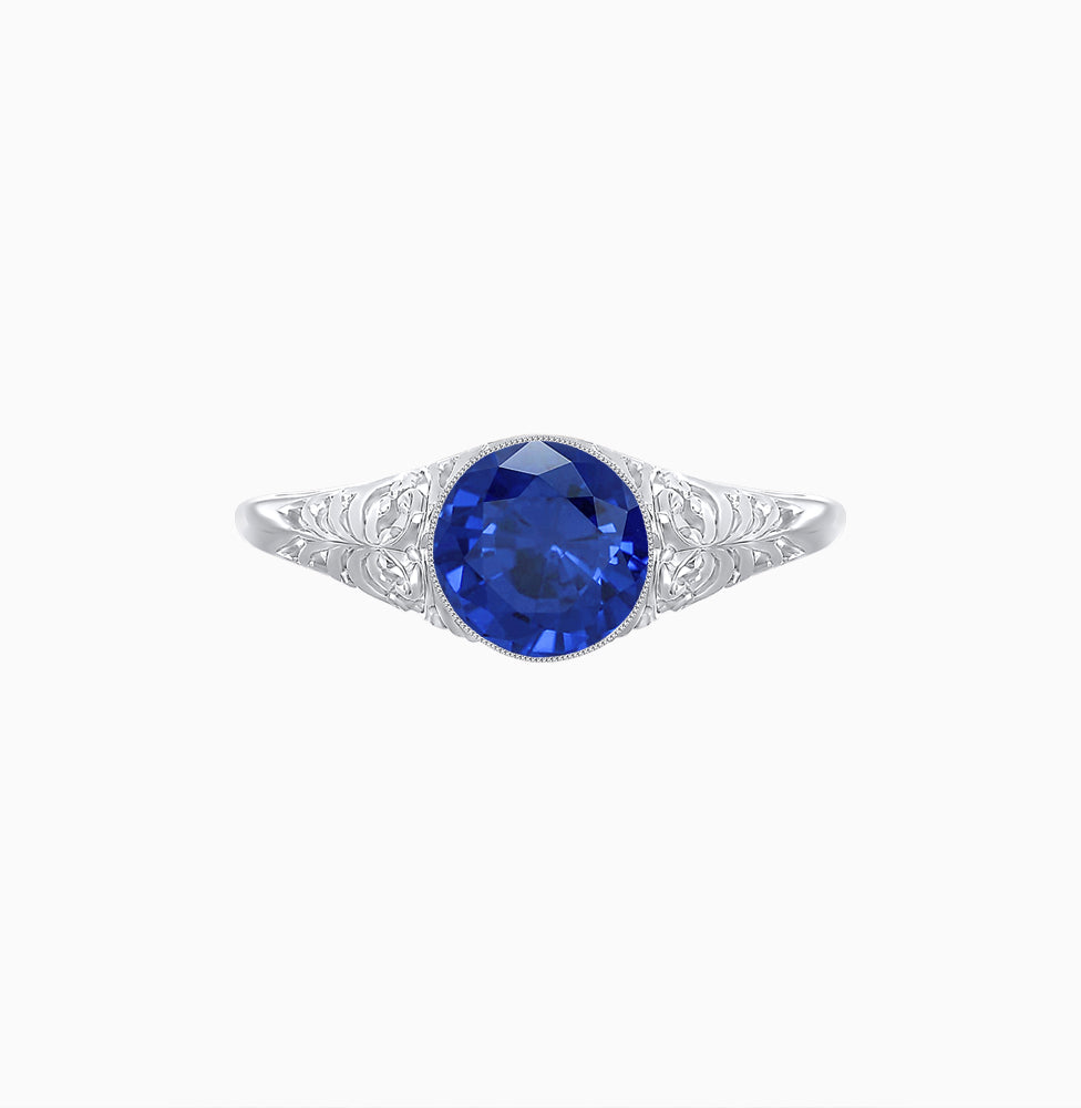 Antique Inspired Round Center Mounting Ring with Scrollwork