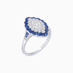 Load image into Gallery viewer, Antique Inspired Oval Cut Diamond and Cocktail Ring
