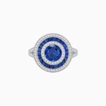 Load image into Gallery viewer, Vintage-Inspired Multi-Halo Gemstone Ring