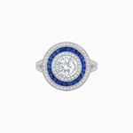 Load image into Gallery viewer, Vintage-Inspired Multi-Halo Gemstone Ring