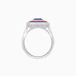 Load image into Gallery viewer, Vintage-Inspired Multi-Halo Gemstone Ring