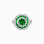 Load image into Gallery viewer, Vintage-Inspired Multi-Halo Gemstone Ring