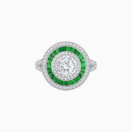 Load image into Gallery viewer, Vintage-Inspired Multi-Halo Gemstone Ring