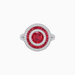 Load image into Gallery viewer, Vintage-Inspired Multi-Halo Gemstone Ring
