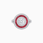Load image into Gallery viewer, Vintage-Inspired Multi-Halo Gemstone Ring