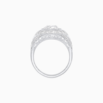 Load image into Gallery viewer, Art Deco Inspired Cushion Cut Ring with Baguette Diamonds
