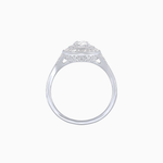 Load image into Gallery viewer, Marquise Diamond Double Halo Ring with Baguette Frame