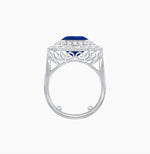 Load image into Gallery viewer, One-of-a-Kind Art Deco Inspired Emerald Cut Double Halo Ring