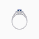 Load image into Gallery viewer, Vintage Inspired Pear Cut Double Halo Gemstone &amp; Diamond Ring