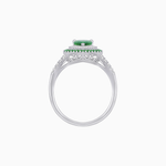 Load image into Gallery viewer, Vintage Inspired Pear Cut Double Halo Gemstone &amp; Diamond Ring