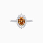 Load image into Gallery viewer, 18K White Gold Sphene and Diamond Ring – Classic Collection
