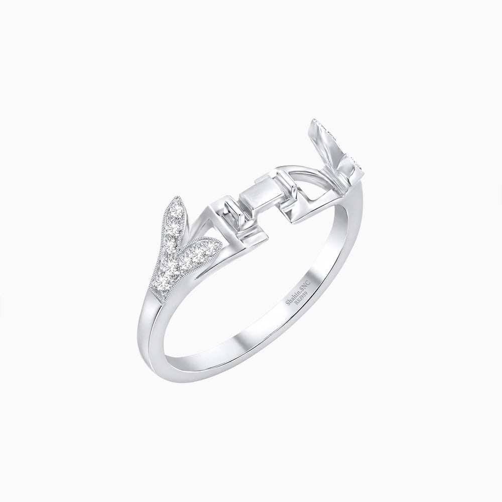 Art Deco Inspired Convertible Marquise Double Halo Ring Pendant