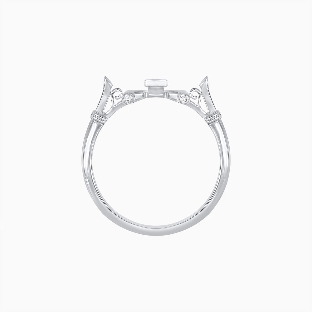 Art Deco Inspired Convertible Oval Double Halo Ring Pendant