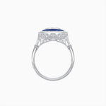 Load image into Gallery viewer, Art Deco Inspired Convertible Oval Double Halo Ring Pendant