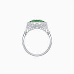 Load image into Gallery viewer, Art Deco Inspired Convertible Oval Double Halo Ring Pendant