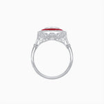 Load image into Gallery viewer, Art Deco Inspired Convertible Oval Double Halo Ring Pendant