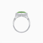 Load image into Gallery viewer, Art Deco Inspired Convertible Oval Double Halo Ring Pendant