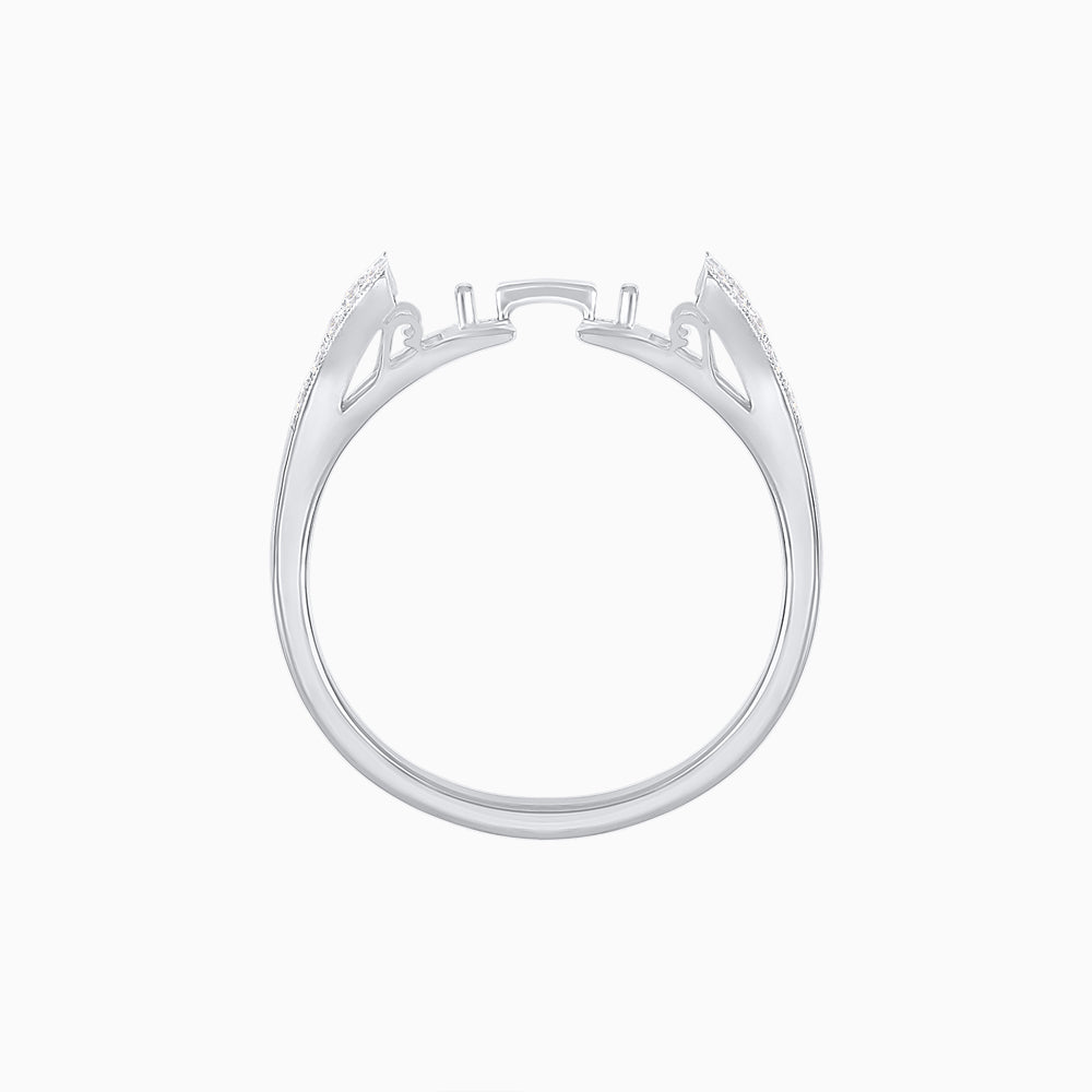 Art Deco Inspired Convertible Pear Double Halo Ring Pendant