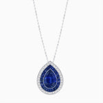 Load image into Gallery viewer, Art Deco Inspired Convertible Pear Double Halo Ring Pendant