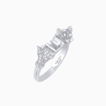 Load image into Gallery viewer, Art Deco Inspired Convertible Emerald Cut Double Halo Ring Pendant