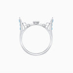 Load image into Gallery viewer, Art Deco Inspired Convertible Emerald Cut Double Halo Ring &amp; Pendant