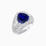 Load image into Gallery viewer, Art Deco Inspired Convertible Heart-Shaped Diamond Jacket Ring