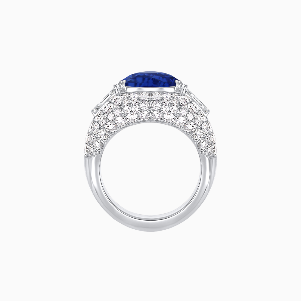 Art Deco Inspired Convertible Heart-Shaped Diamond Jacket Ring