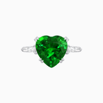 Load image into Gallery viewer, Art Deco Inspired Convertible Heart-Shaped Diamond Jacket Ring