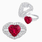 Load image into Gallery viewer, Art Deco Inspired Convertible Heart-Shaped Diamond Jacket Ring