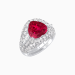 Load image into Gallery viewer, Art Deco Inspired Convertible Heart-Shaped Diamond Jacket Ring