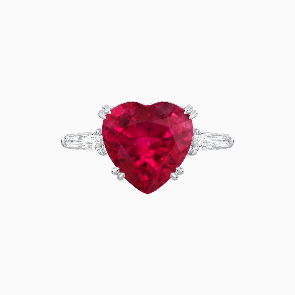Art Deco Inspired Convertible Heart-Shaped Diamond Jacket Ring