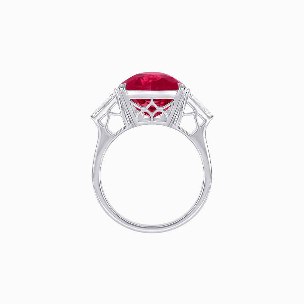 Art Deco Inspired Convertible Heart-Shaped Diamond Jacket Ring