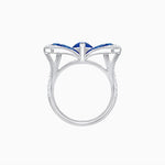Load image into Gallery viewer, Butterfly Inspired Marquise Cocktail Ring with Invisible-Set Calibré-Cut Gemstones