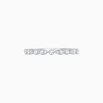 Load image into Gallery viewer, Vintage Inspired Round Diamond Half Band with Pear-Shaped Motifs